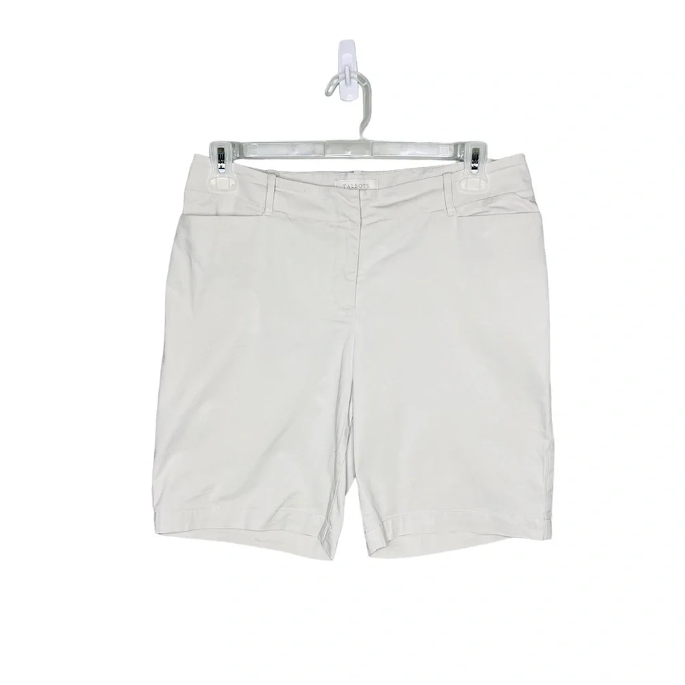 Talbots Khaki Stretch Bermuda Shorts
